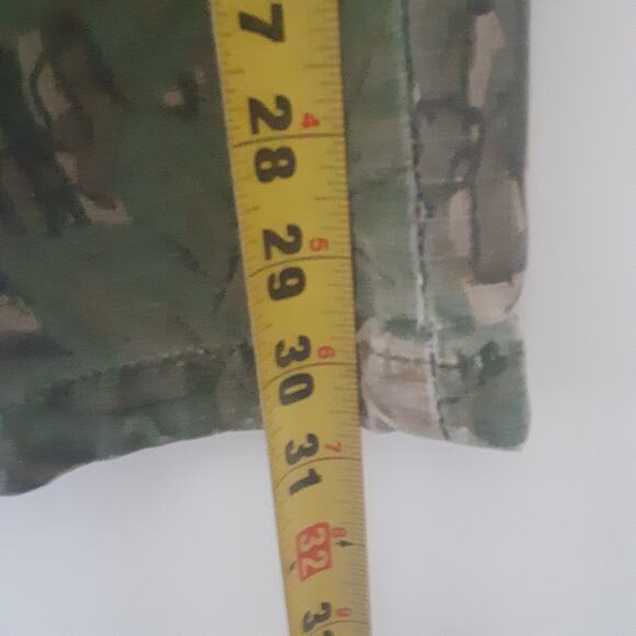 Vintage Walls Mens Outdoor Camo Cargo Pants Size 36x30 Made In USA Double Knee - Picture 12 of 12